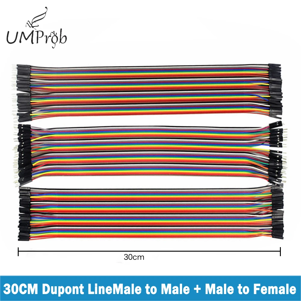 30CM Dupont Line Male To Male + Male To Female  Female To Female DuPont Cable Line Jumper Connector For Arduino Diy Kit