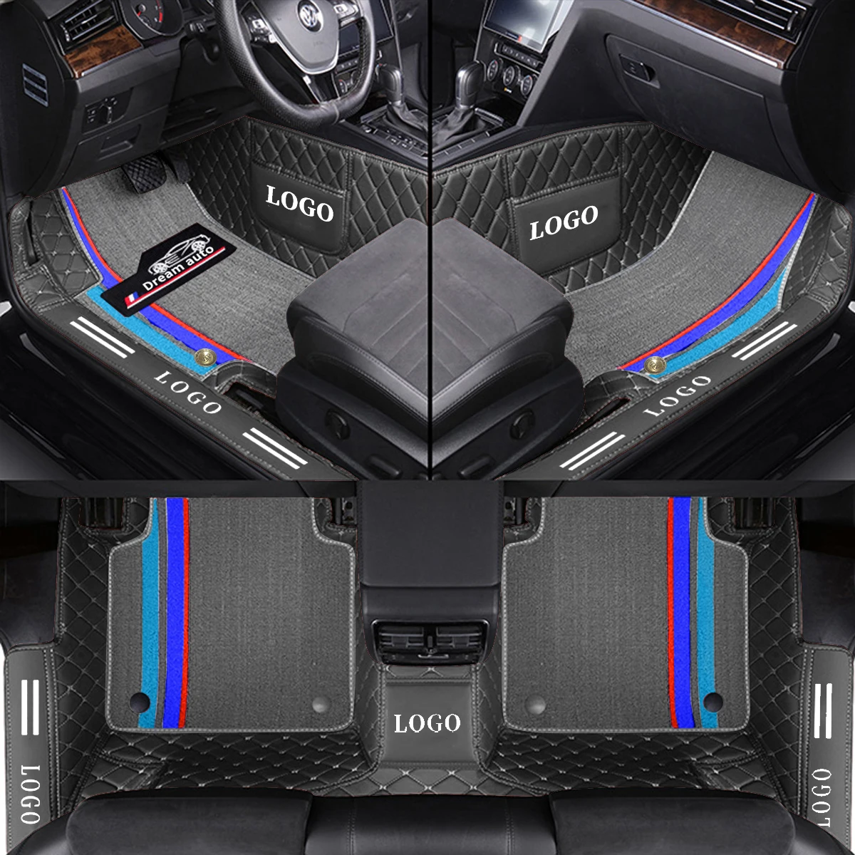CustomLeatherCarFloorMatsForKIASportage20222023LHD5Seater