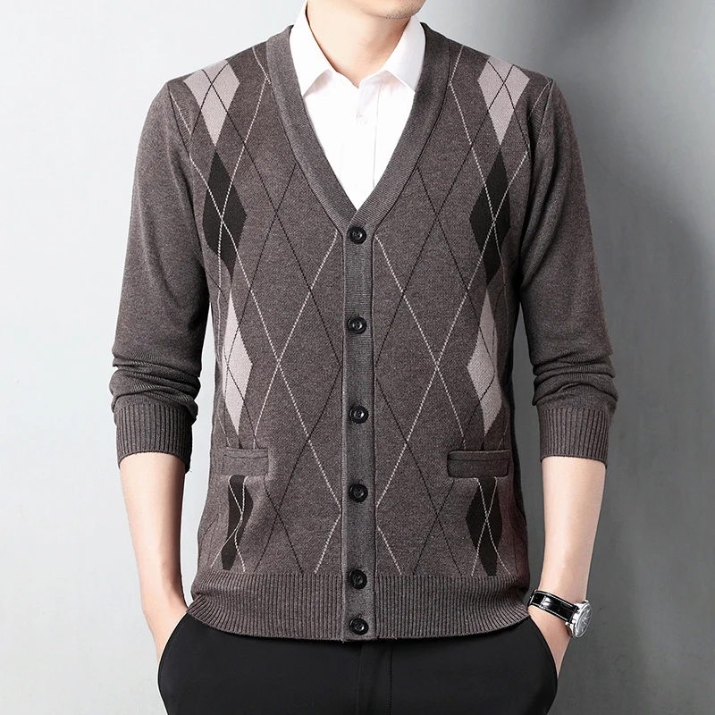 paniek zege uitbreiden Mens Slim Fit Cardigan Sweater | Men Cardigan Slim Fit Knitwear - New  Sweaters Men - Aliexpress