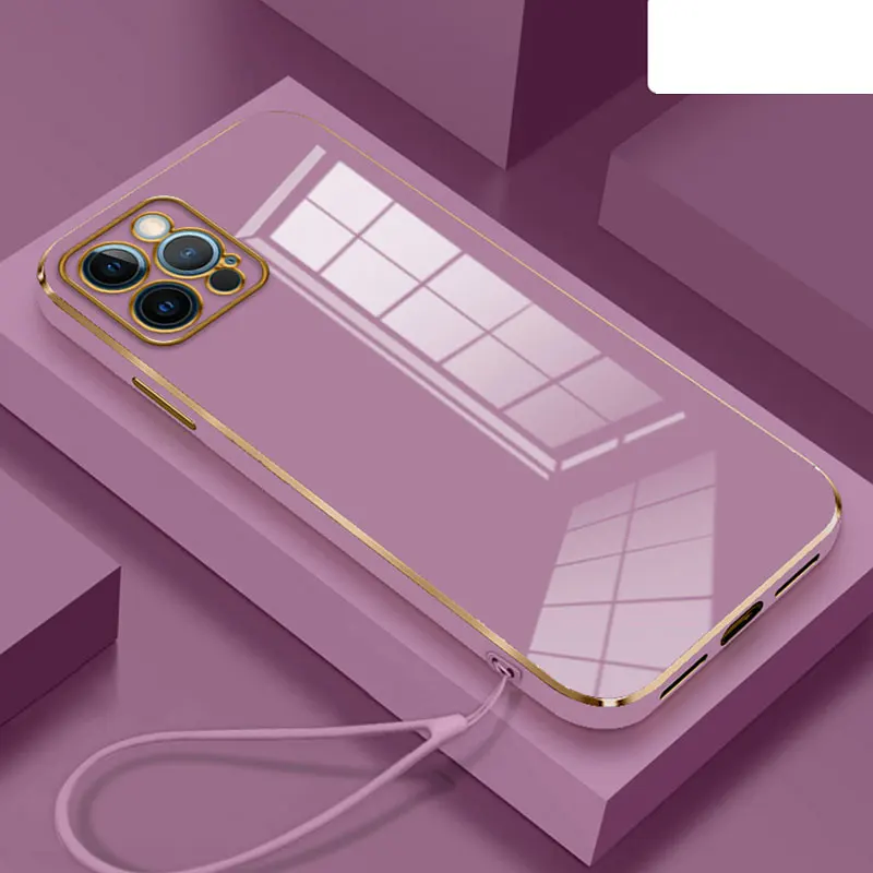 Plating Soft Rope Phone Case with Enhanced Protection
