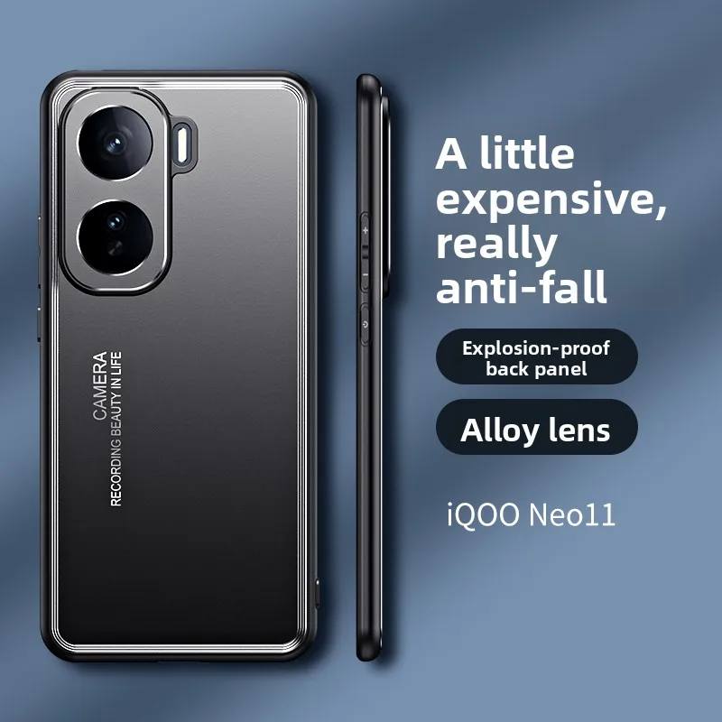 Luxury Anti-Fall Matte Hard Back Case with Camera Protection and Shockproof Design