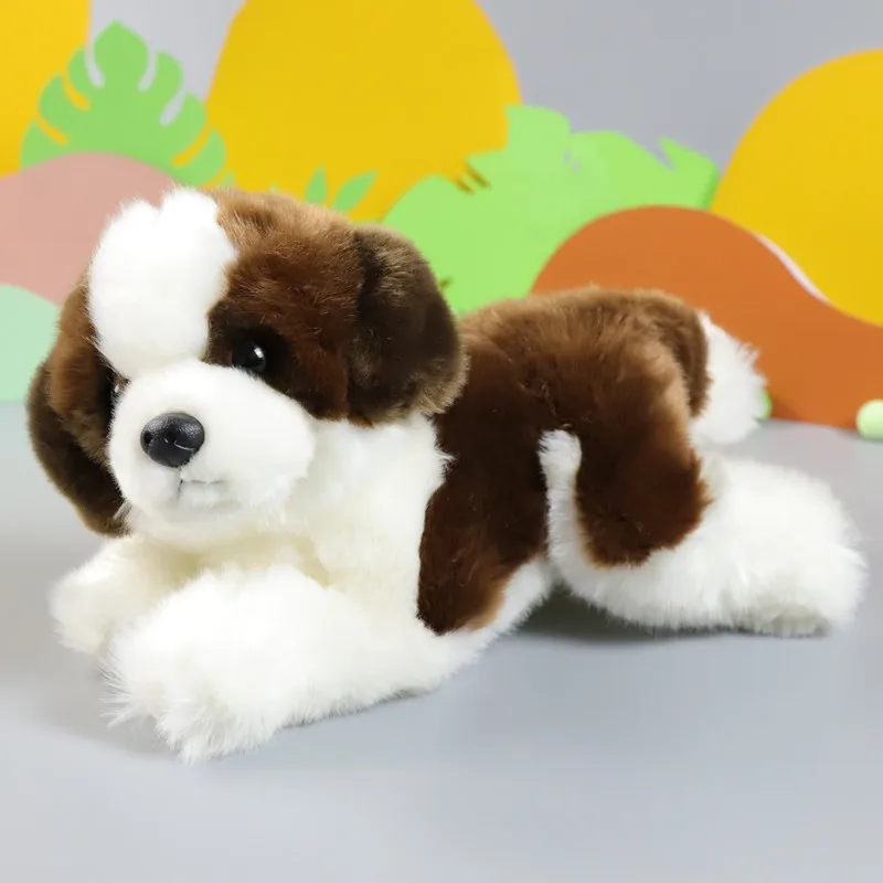 FRANKIEZHOU Realistic Husky Stuffed Animal - Gray Alaskan Malamute Plush Toy For Kids & Home Decor