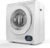 Portable Clothes Dryer, 110V 850W High End Front Load Laundry Tumble Dryer, 1.5 cu.ft Electric Dryer with Stainless Steel Tub & 1