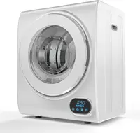 Portable Clothes Dryer, 110V 850W High End Front Load Laundry Tumble Dryer, 1.5 cu.ft Electric Dryer with Stainless Steel Tub & 1