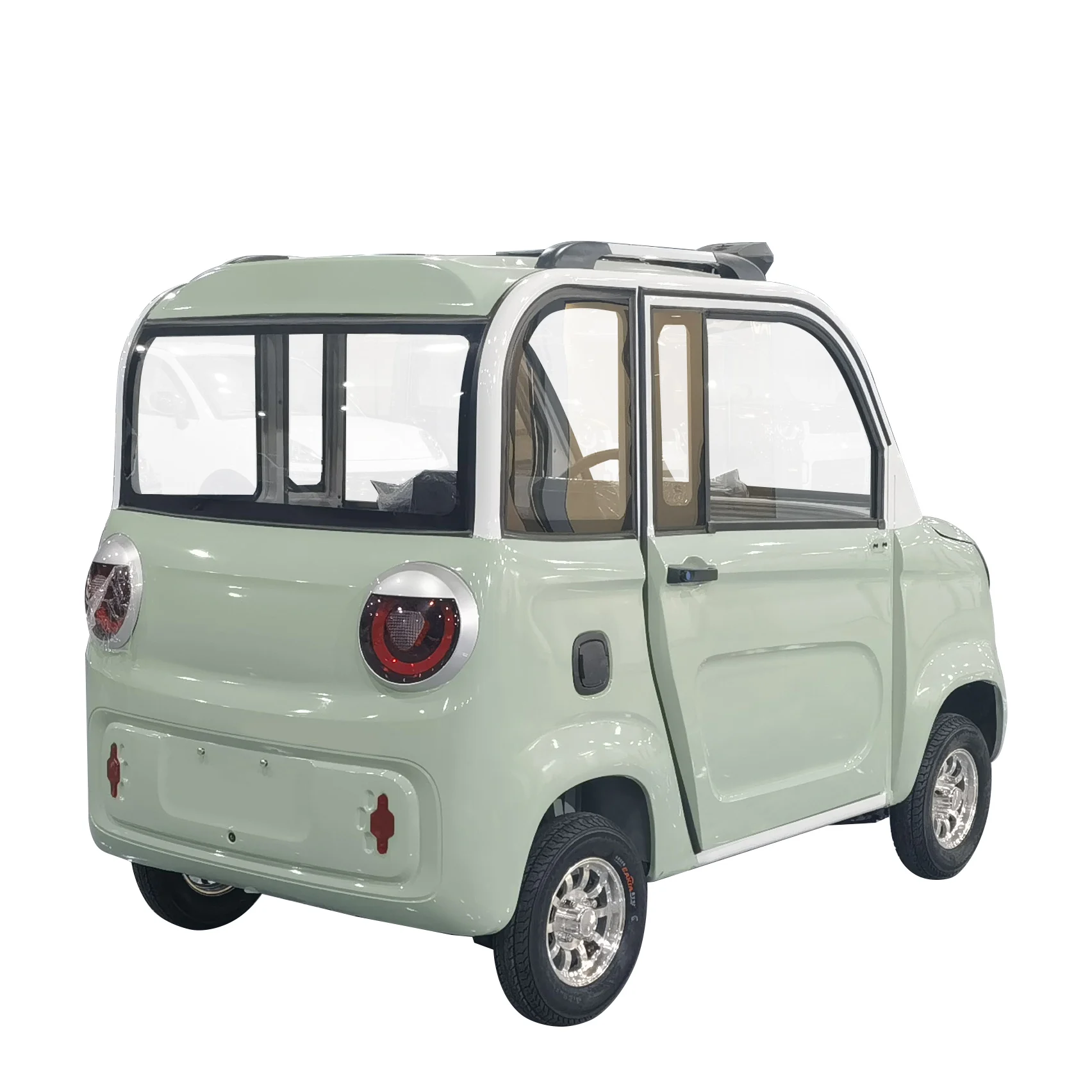 4 Wheel Ev Cheaper Electric Cars Without License Mini E Car Closed Roof ...