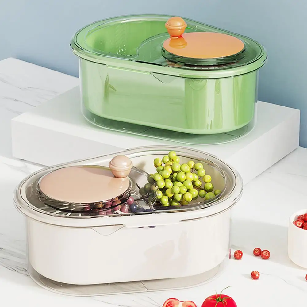 Fruit Solution Efficient Fruit Vegetable Washer with Large Capacity Spinner Bowl Detachable Brush Drain Basket for Easy Cleaning 4