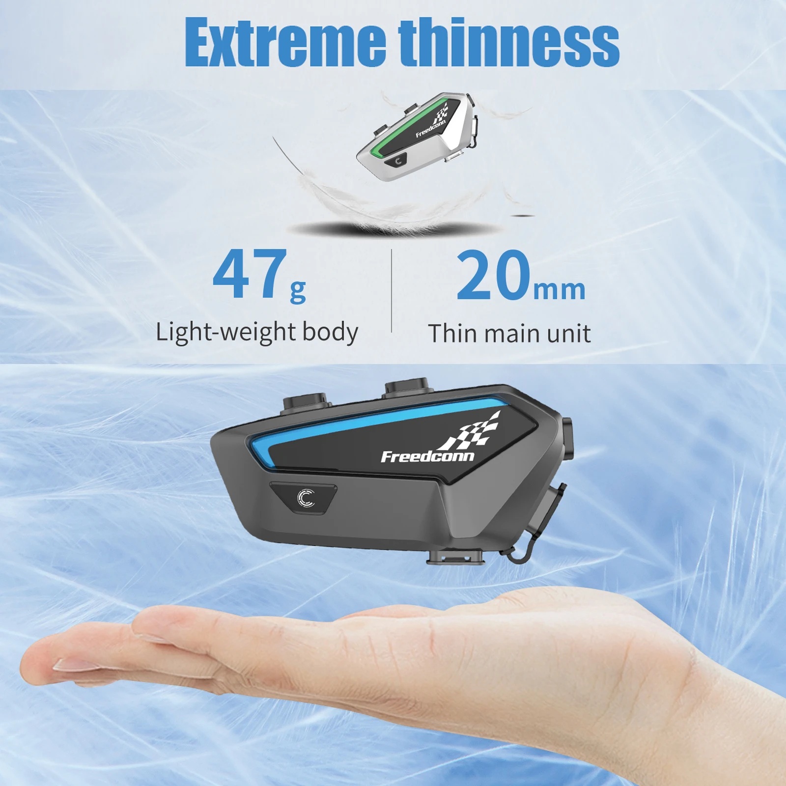 Freedconn FX   ,  5.0 , 1500M 6-10 ̴,  , FM  Ŀ´, 2PCs