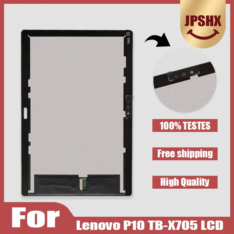 

Original 10.1" For Lenovo YOGA Tab P10 Tab 5 10 Plus YT-X705 X705L X705F X705N LCD Display Touch Screen Digitizer Assembly