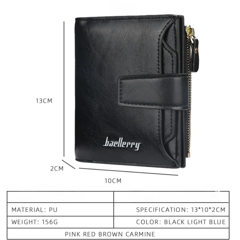 Wallet Luxury Brand Unisex Wallet Multi-Function Version Tri-Fold Wallet Driver's License Credit Card Holders Zipper Coin Purses