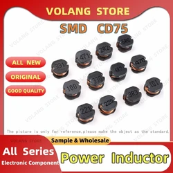 10pcs/Lot SMD Power Inductor CD75 1UH 2.2UH 3.3U 4.7UH 6.8U 10UH 15UH 22UH 33 47UH 68UH 100U 150UH 220 330 470UH 680UH 1000UH1MH