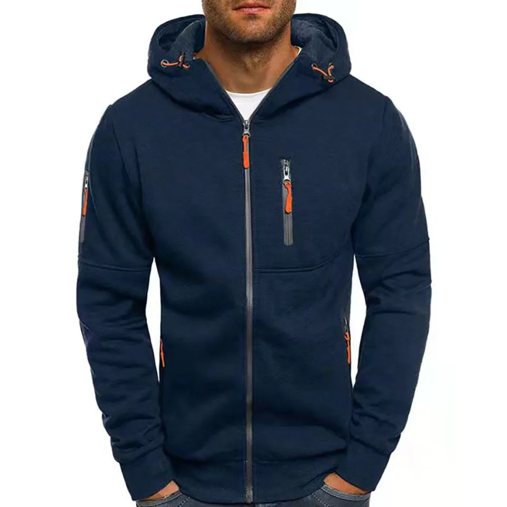 

Spring Men's Jackets Hooded Hoodies Sweatshirts Coats Casual Zipper Male Tracksuit Fashion Jacket Men‘s Clothing Streetwear