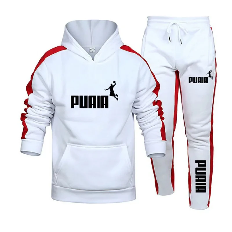 Fall/Winter Casual sports Hoodie men's tracksuit and jogging pants High quality gym wear set with street wear