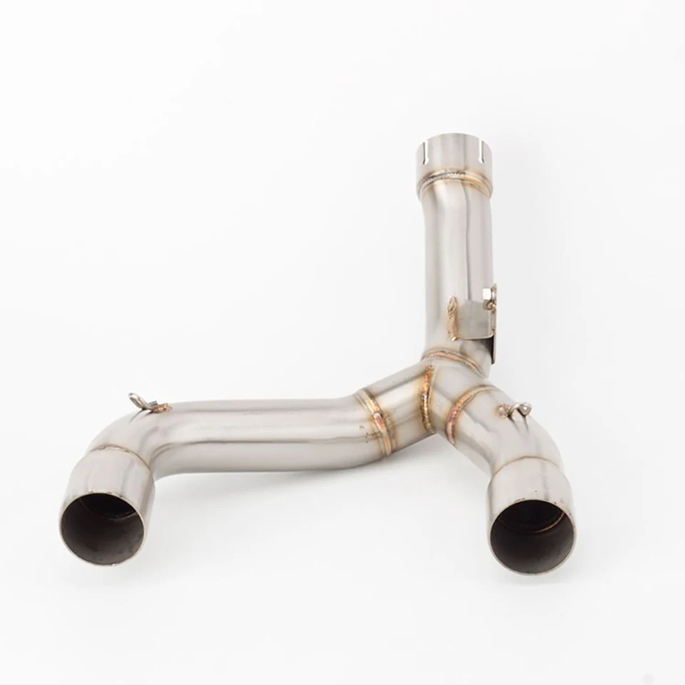 オートバイ排気マフラーエスケープコネクトリンクパイプミドルミッドパイプHONDA CRF450 R / RX 2015-2016 CRF450排気用 - - Racext 25