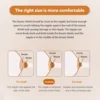 Nipple Ruler for Breast Pump Flange Sizing Tool Silicone Nipple for New Moms Breast Pump Flange Sizing Tool with 1.5M Soft Ruler 4