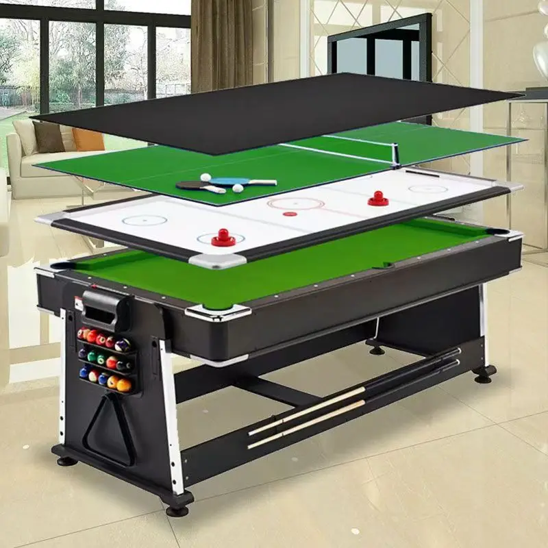 High Quality 4 1 Pool Table 8ft 9ft Multi-Functional Game Table Home Snooker 8ft 9ft 4 1 Pool Factory Plastic