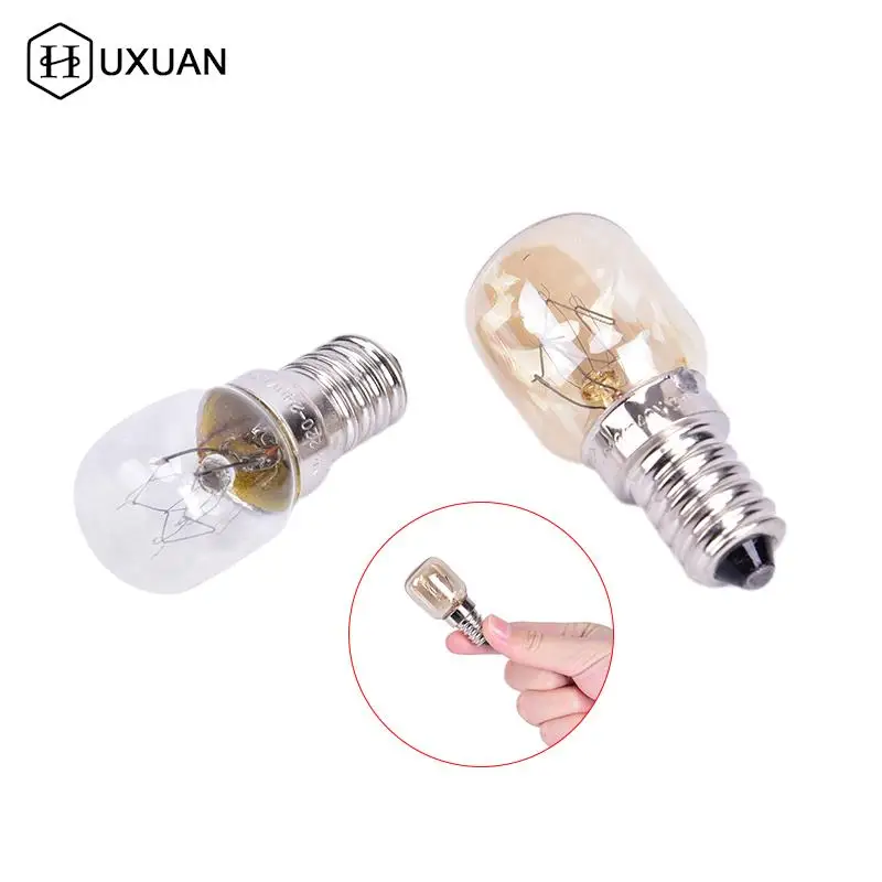 Ronshin 220V E14 300 Degree High Temperature Resistant Microwave Oven Bulbs Cooker Lamp Salt Light Bulb, Silver