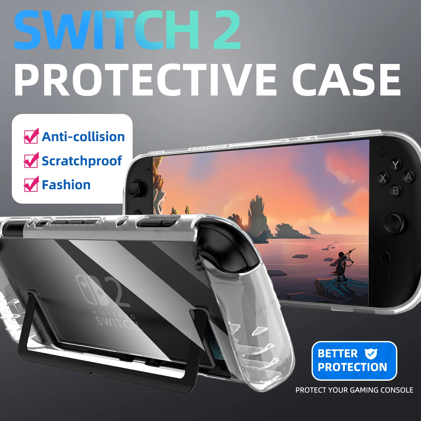 Clear TPU Scratch-Resistant Shockproof Protective Case