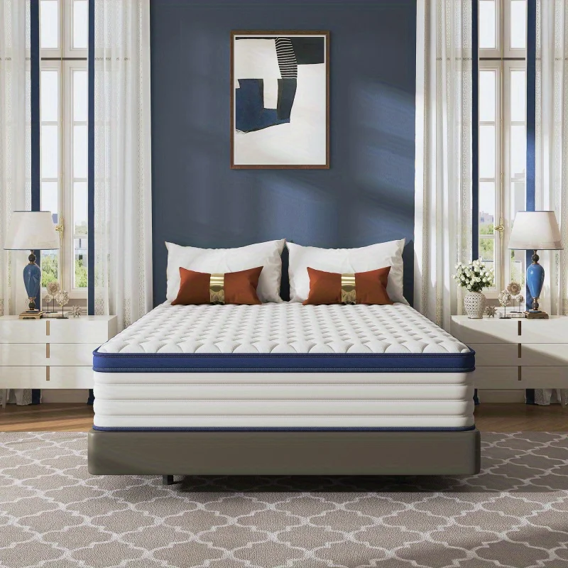 Mattress Home mattress Bedroom mattress Double mattress Gel memory cotton mattress Full size mattress Roll pack compression matt 5