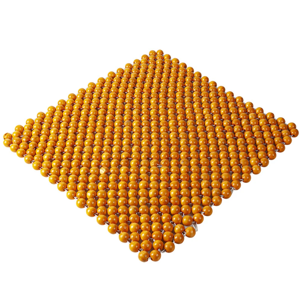 

Wood Beaded Car Seat Cushion Ventilation Summer Cooling Massage Seat Cushion Cover Auto Interior Supplies Wood Bead