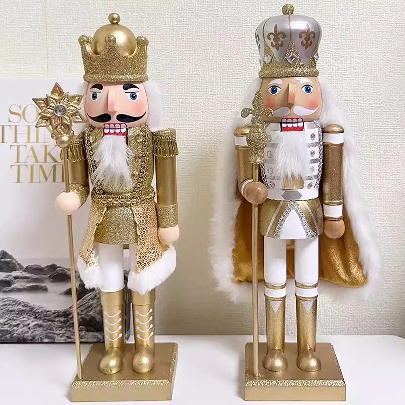 

Деревянный гайковёр 40 см, фигурки солдат, украшения, креативный гайковёр, марионетка, настольные поделки, подарок для детей, Рождественское украшение для дома