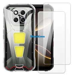 Enhanced Full - Body Protection Set: Durable Soft Case with Dual Tempered Glass Screen Protectors for Doogee V Max Play (Transparent)