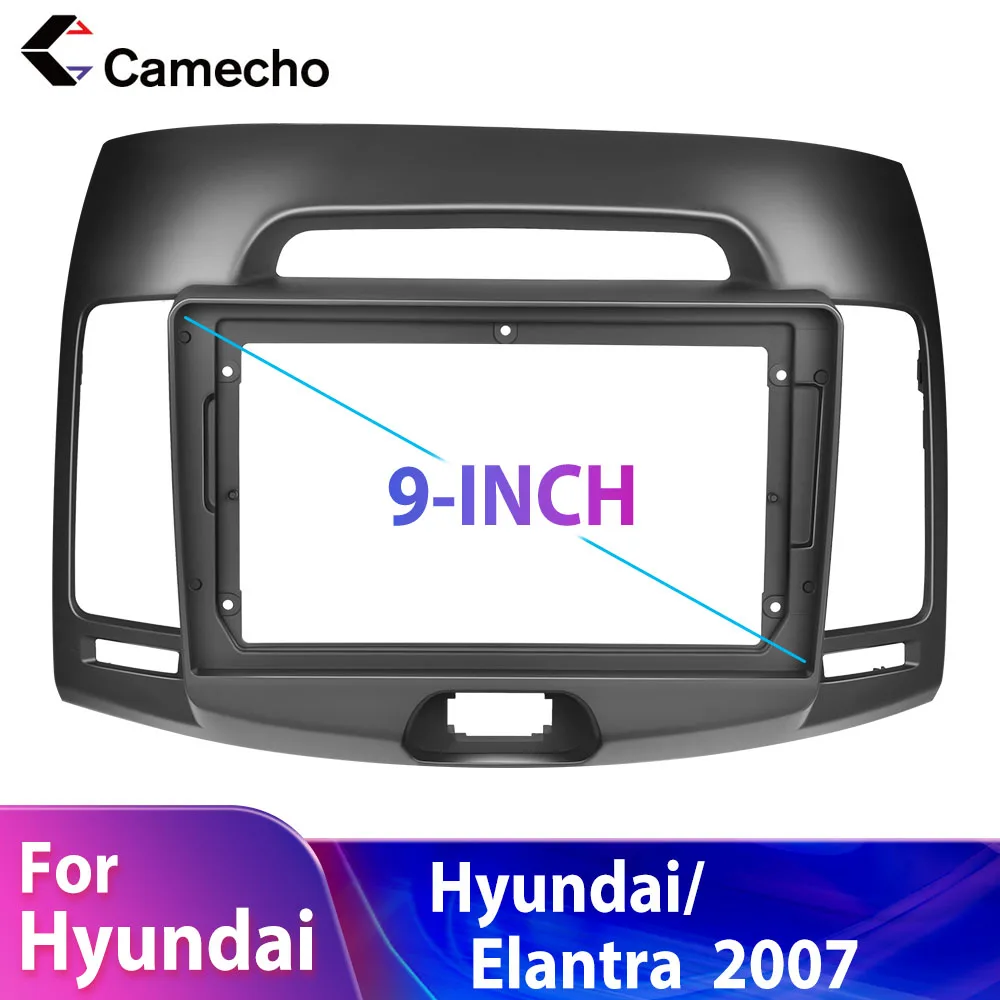 Camecho 2 Din Car Radio Frame Fascia Dash Panel For Hyundai Elantra