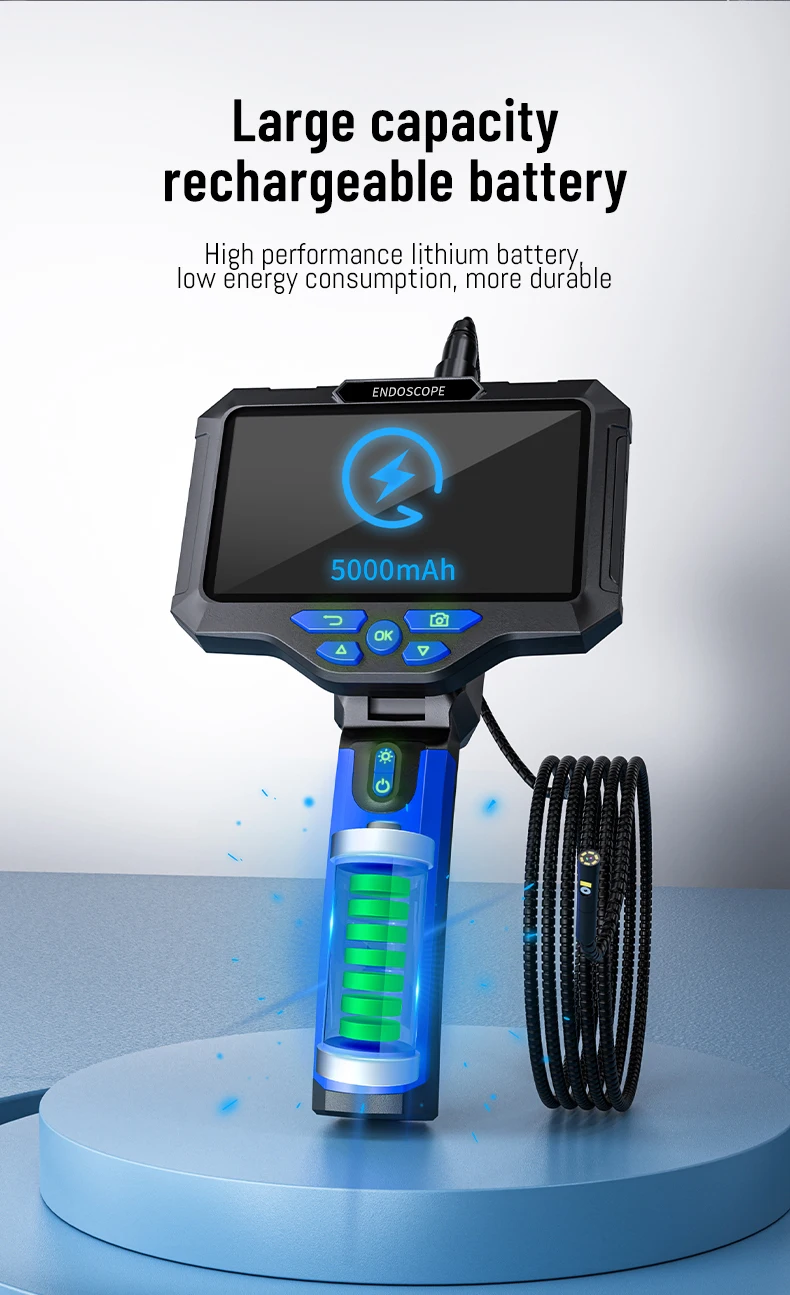 5-Zoll-IPS-Bildschirm 2MP 1080P Tris-Objektiv Seitenansicht Industrie-Endoskopkamera CMOS Endoskop Inspektion Otoskop Digitalmikroskop – Detail 7