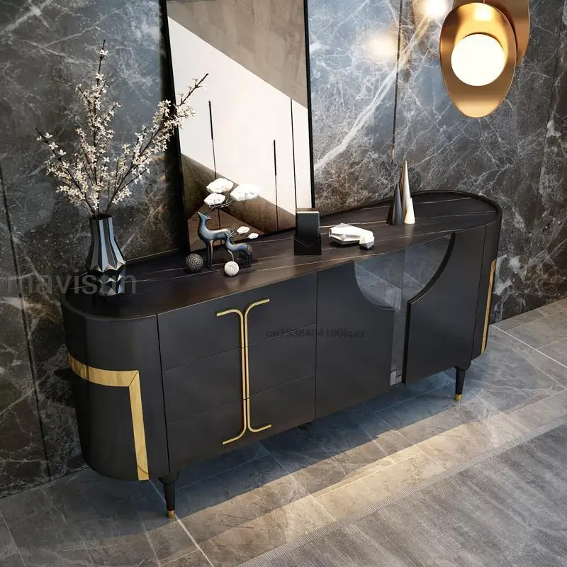 Italian Hot Sale Dining Room Storage Cabinet Multifunctional Space-Saving Home Furniture Kitchen Locker With Drawers