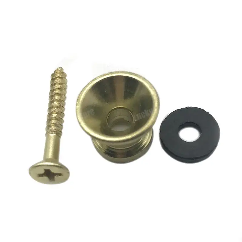 4pcs Guitar Strap Lock Locking Pegs Pins Metal End Strap Button for Acoustic Classical Electric Bass Guitar Ukulele