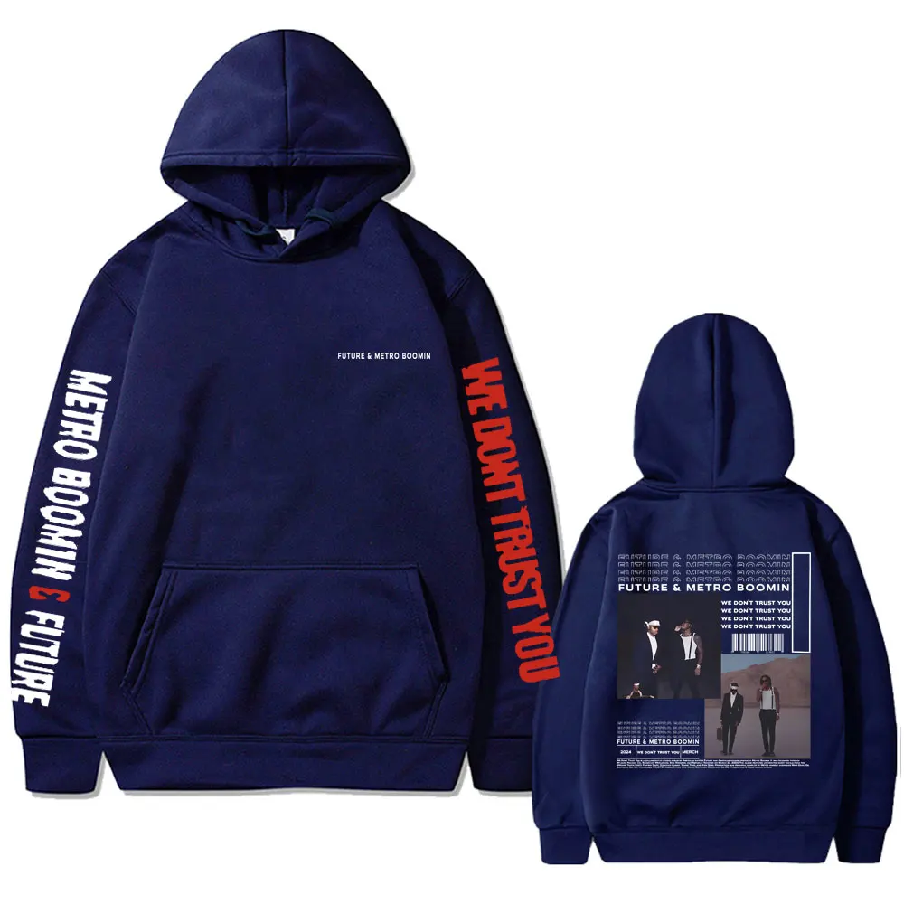 Rapper Future Metro Boomin Print Hoodie We Don't Trust You Album Graphic Hoodies Men's Hip Hop Sweatshirts Oversized Streetwear