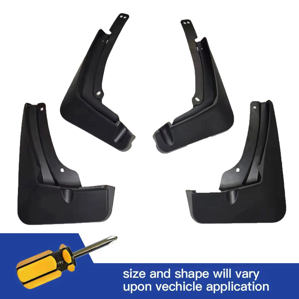 

4Pcs Front & Rear Mud Flaps Splash Guards Mudguards Black For Cadillac LYRIQ 2022 2023 2024