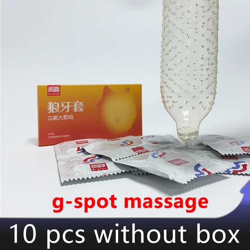Brand G-spot Vagina Stimulation Dotted Condoms For Men Nature Rubber Latex Condom Penis Sleeve Sex Shop Adult Product Dick Tool