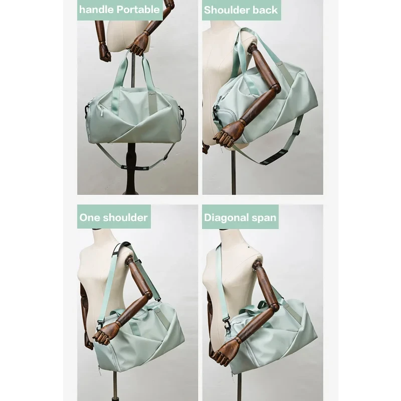 Large Capacity Gym Bag Women Travel Handbag Sports Dry Wet Pocket Swimming Tote Shoulder Weekend Fitness Duffle Yoga Shoes Bags 3