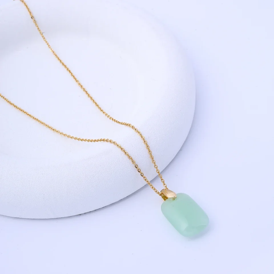 Retro Chinese Jade Coin Pendant Necklace for Jewelry