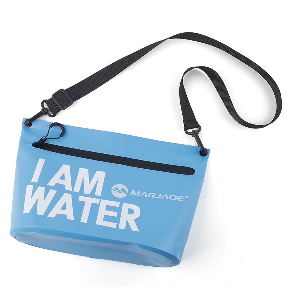 MARJAQE PVC Waterproof Swimming Storage Shoulder Bag Toiletries Cosmetic Bag Travel Wash Bags for Camping Travel Outdoor Sport 4