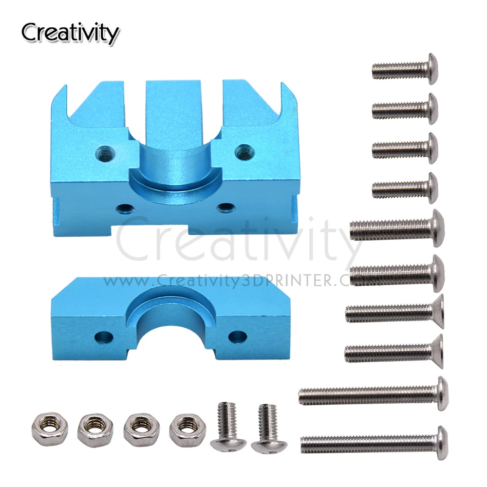 3d printer accessories All Metal E3D Hotend Bracket Mount Block Compatible With V6 Volcano Hot End for CR-10 CR10s Ender3 Ender5 3d printer parts all metal e3d hotend bracket mount block compatible with v6 volcano hot end for cr 10 cr10s ender3 ender5