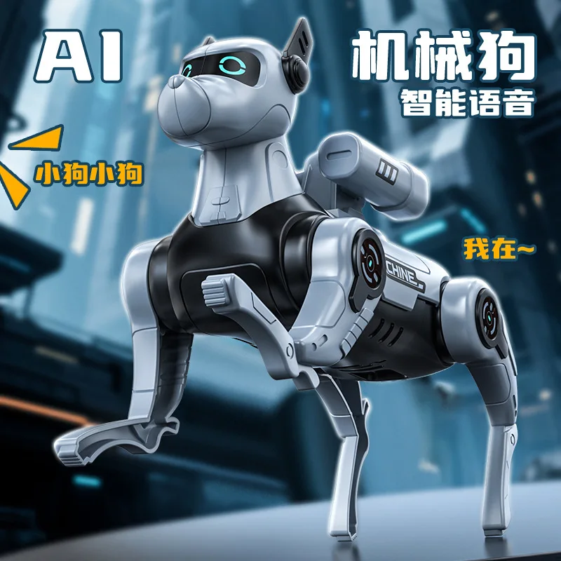 Cane Robot Giocattolo Interattivo per Bambini, Robot Intelligente Elettrico con Telecomando e Programmazione, Divertente Giocattolo per la Casa