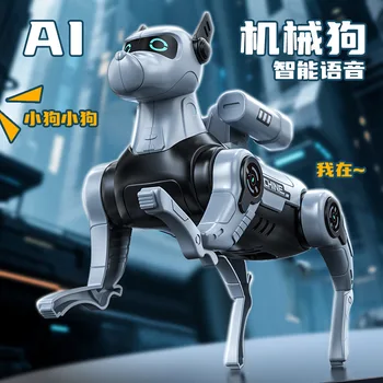 Cane Robot Giocattolo Interattivo per Bambini, Robot Intelligente Elettrico con Telecomando e Programmazione, Divertente Giocattolo per la Casa