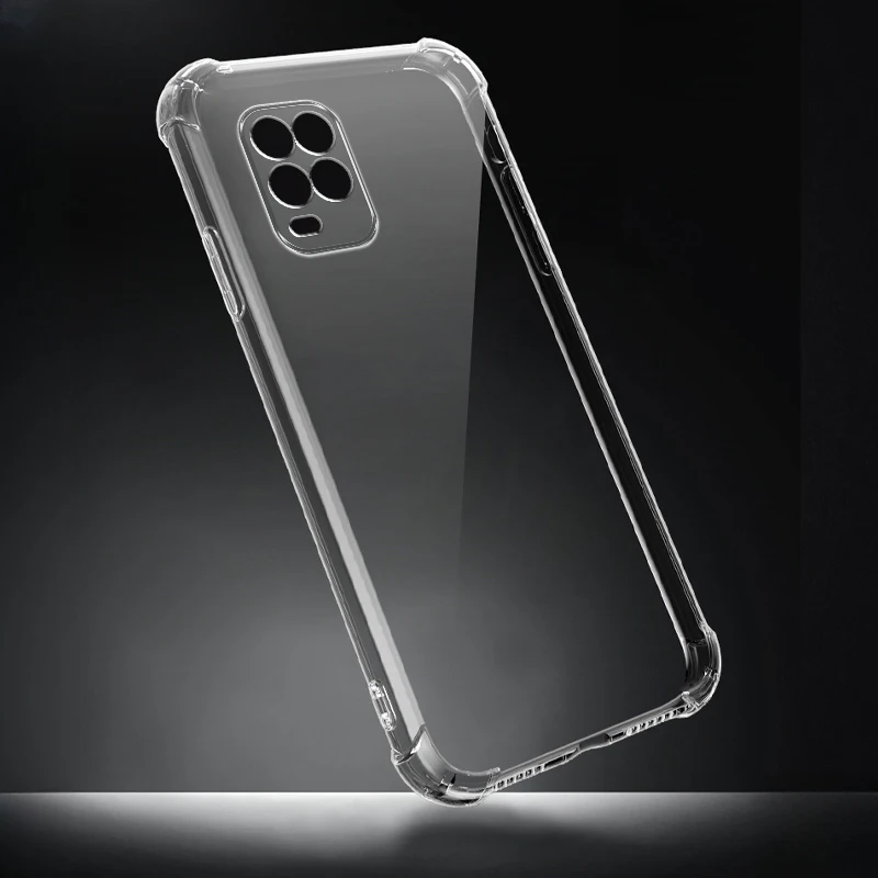 For Xiaomi Mi 10 Lite 5G Case Mi 10 Lite Shockproof Soft Tpu Silicone Clear Transparent Phone Case
