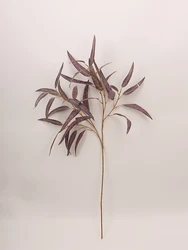 Elegant Artificial Willow Leaf Floral Arrangement (Purple)