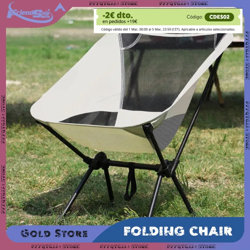 Ultralight Folding Outdoor Chair Waterproof Oxford Fabric for Garden Camping Beach Picnic