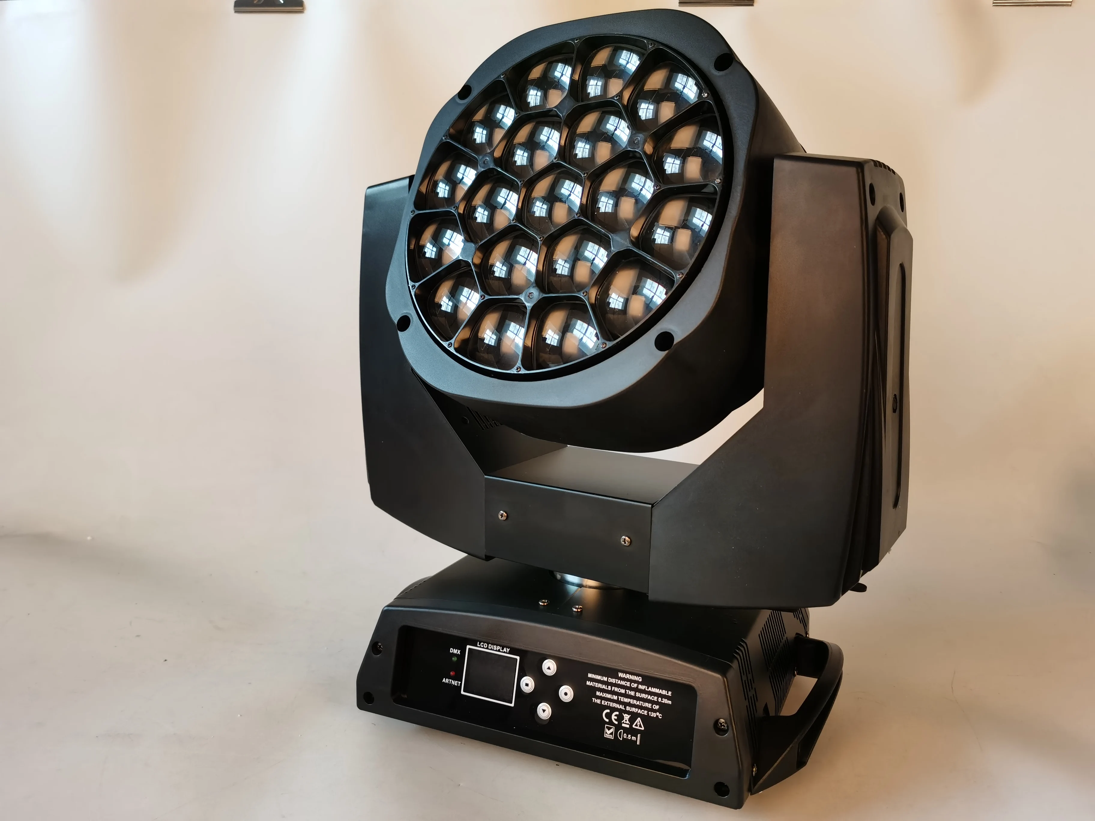 4 pieces with flycase 19*25w Led Bee Eye Moving Head 4IN 1 Stage Wash zoom Movin