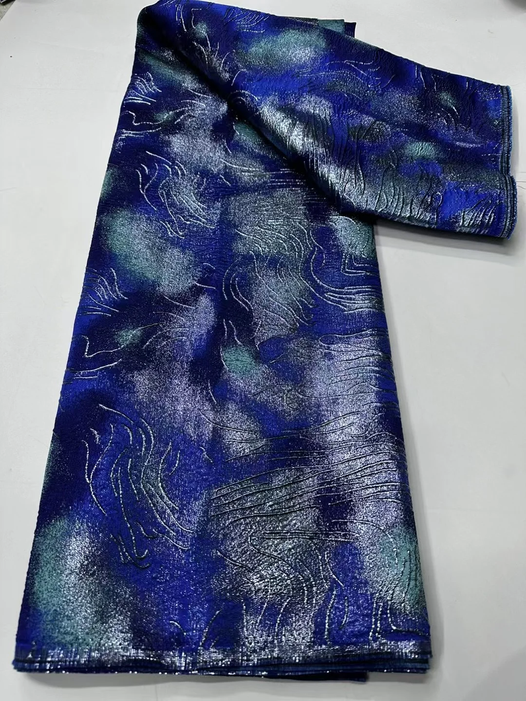 African Tulle Lace Fabric Transparent 5 Yards Nigerian Brocade Jacquard Lace For Sewing Dress Cloth Wedding