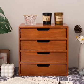 Cassetti portaoggetti in legno Cassetti per organizzazione scrivania Camera da letto Armadietto portaoggetti per cosmetici Divisorio per gioielli Cassetto per decorazioni per la casa