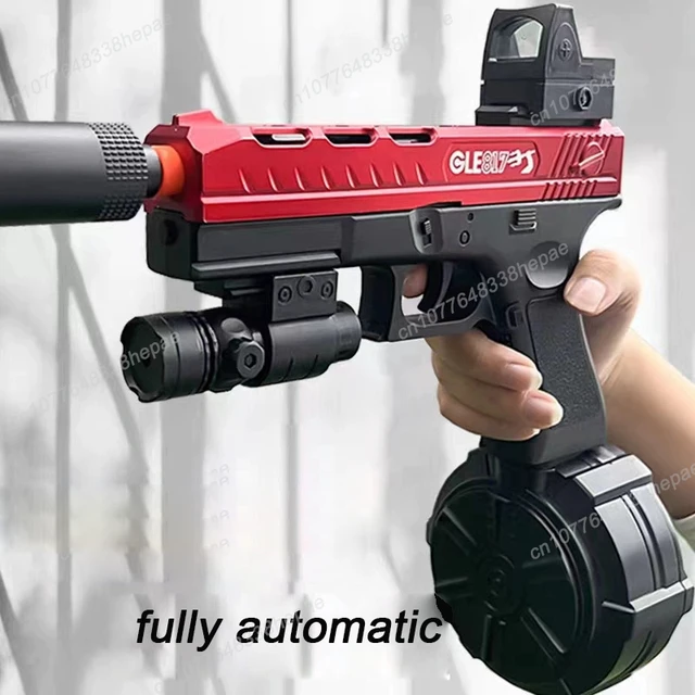 Fully automatic high-speed crystal bullet toy gun for boys parent-child communication interactive toy Christmas gift 1