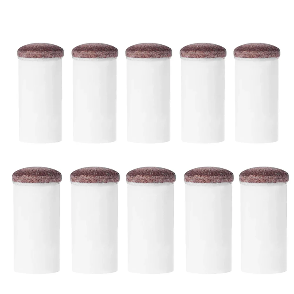 5pcs Slip-on Pool Cue Tips Plastic Snooker Cue Ferrule Billiard Accessories 11MM/13MM