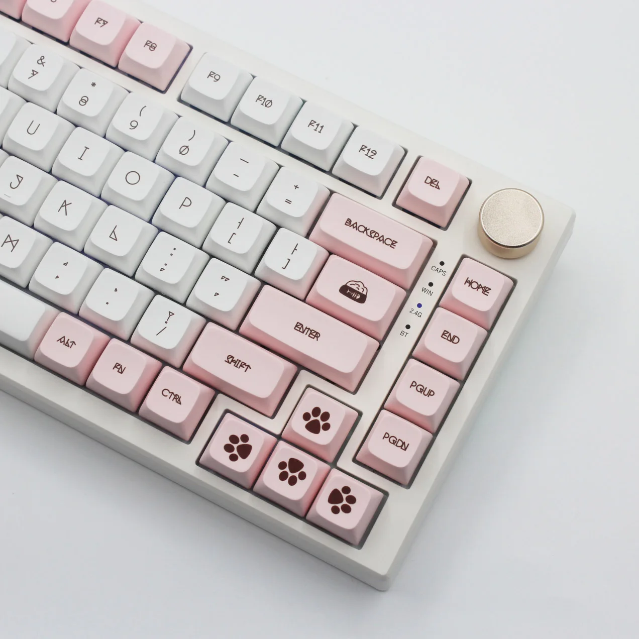 mecânica, Cherry Mx Switch PBT Keycaps, Rosa, DYE-SUB, bonito, 134 Chaves