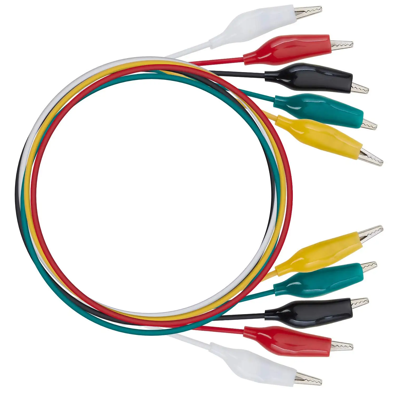 Alligator Clips 10pcs 50cm 35mm Double-ended Crocodile Cable Jumper Wire Test Leads