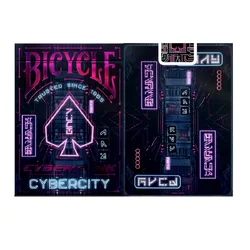 Cyberpunk Bicycle Playing Cards Deck for Card Games and Magic Tricks (Cybercity)