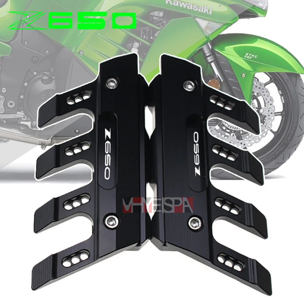 

Motorcycle Front Fender Side Protection Guard Mudguard Sliders For KAWASAKI Z650 Z 650 Accessories universal